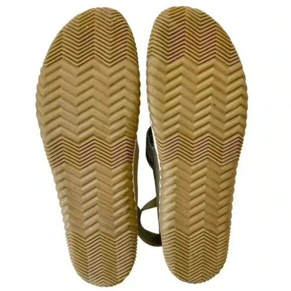 SOREL Out N About Plus Leather Walking Sandal Comfort Sporty Green Size 12 - Picture 14 of 16